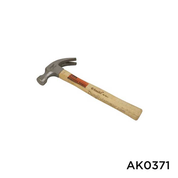Búa nhổ đinh cán gỗ Asaki | Dụng cụ làm mộc Chức Hoa