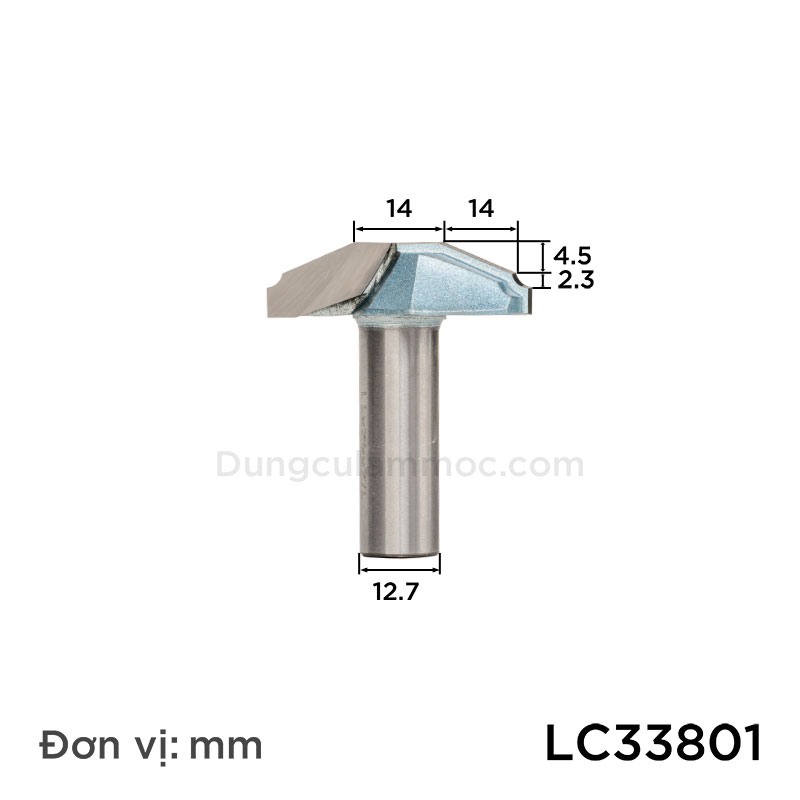 Mui phay huynh van chi tron Tideway LC3380