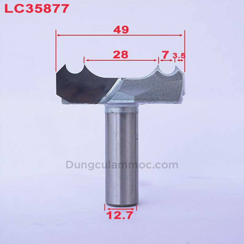 Mui phay chi banh xe Tideway